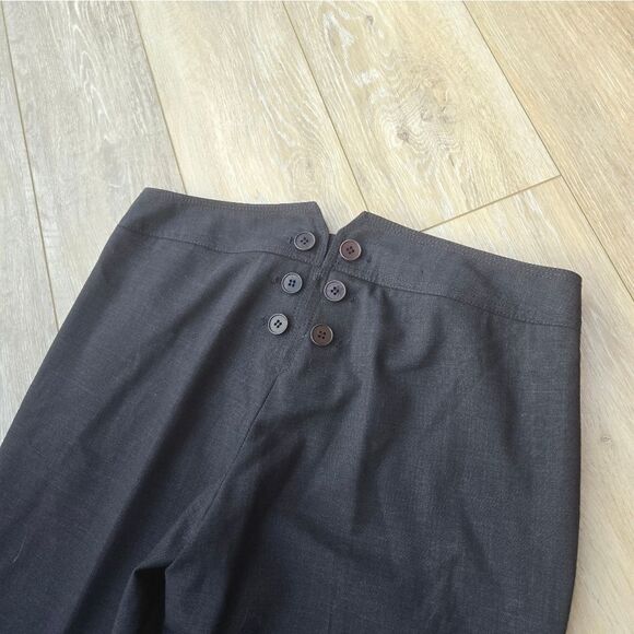 Theory vintage flare pants with front and back button detail sailor style size 4 - Picture 12 of 12